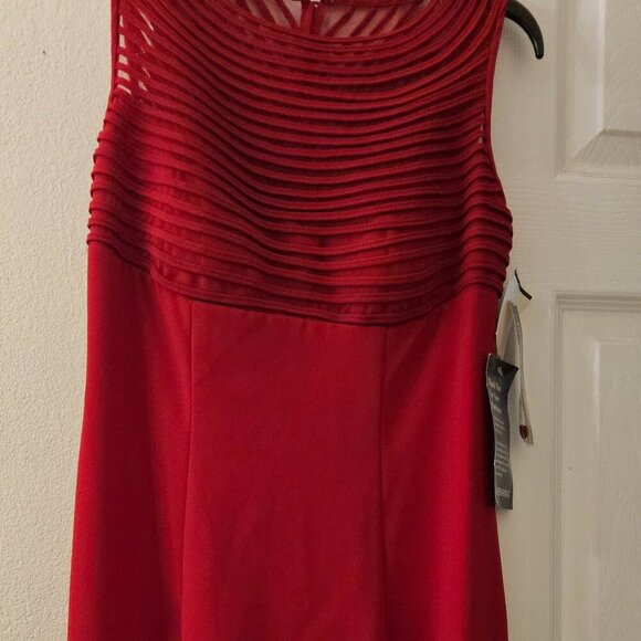 NWT Donna Morgan Event Occasion Party long red formal dress sexy slit 4 - Picture 8 of 12